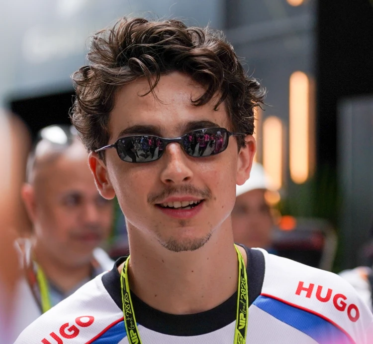 Actor Timothee Chalamet arrives at the 2025 F1 Grand Prix of Miami Actor Timothee Chalamet arrives at the 2025 F1 Grand Prix of Miami