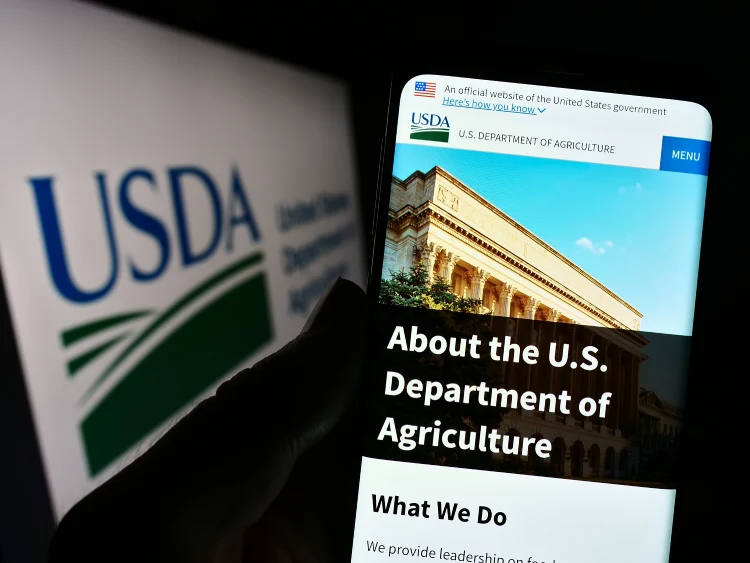 Website of United States Department of Agriculture (USDA) Website of United States Department of Agriculture (USDA)