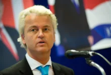 Geert Wilders of the Dutch center right party PVV.
