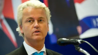 Geert Wilders of the Dutch center right party PVV.