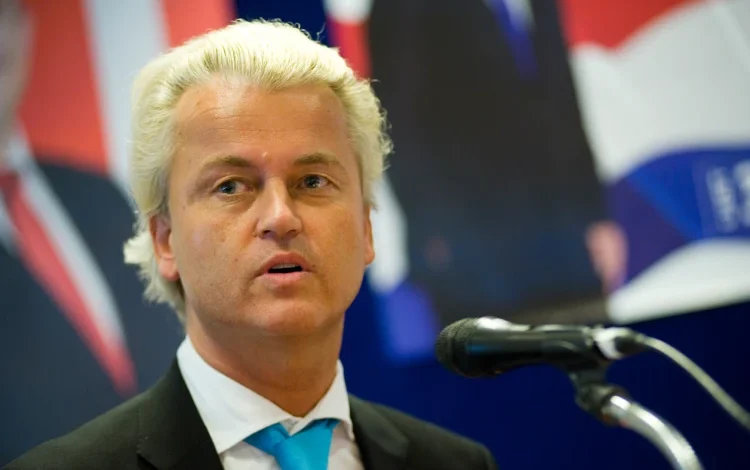 Geert Wilders of the Dutch center right party PVV.