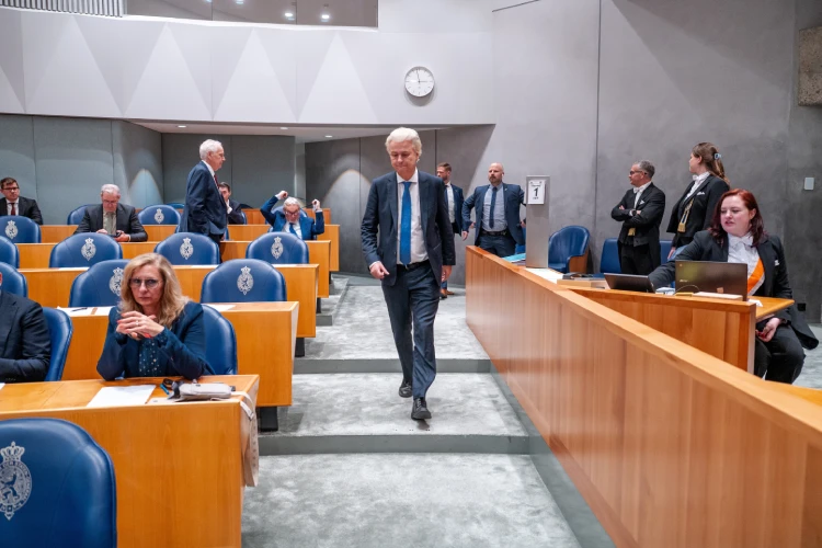 Geert Wilders (PVV) during the Plenary Debate Geert Wilders (PVV) during the Plenary Debate.