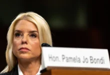 Pamela Bondi during her nomination for Attorney General.