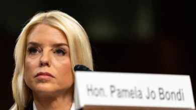Pamela Bondi during her nomination for Attorney General.