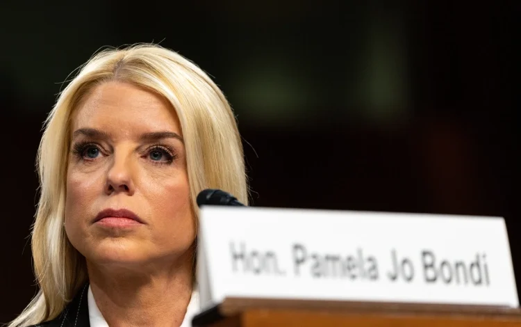 Pamela Bondi during her nomination for Attorney General.