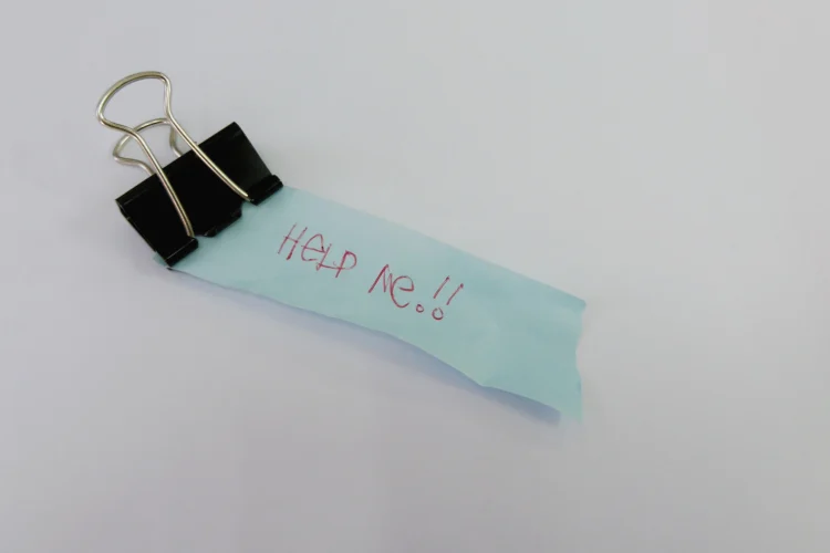 Handwritten note.