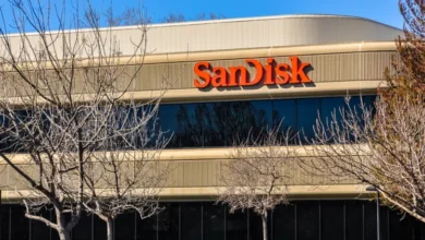 A Sandisk corporate office building.