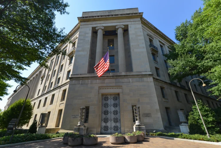 Department of Justice Building in Washington DC US Department of Justice